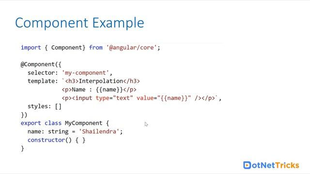 Introduction to Component and Template | Angular Tutorial смотреть онлайн