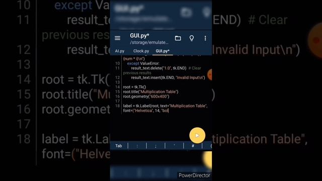 Multiplication Table Calculator using Python library Tkinter in Pydroid3. #python #tkinter #pydroid смотреть онлайн