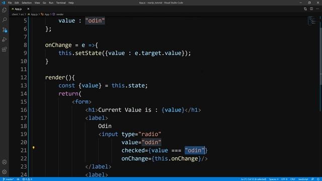 ReactJS : Working With Radio Buttons with Class Based Components смотреть онлайн