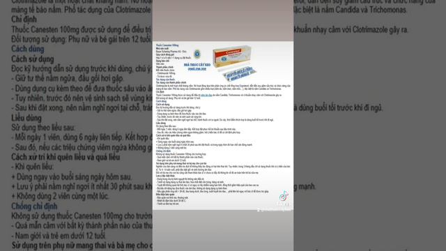 Thuốc đặt phụ khoa Canesten 6 day смотреть онлайн