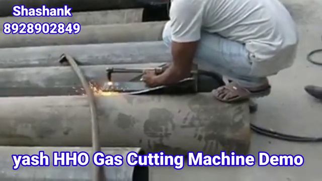 Hydrogen Generator Torch Cutting 25 mm m s plate Part lll Demo Of Gas Cutting смотреть онлайн