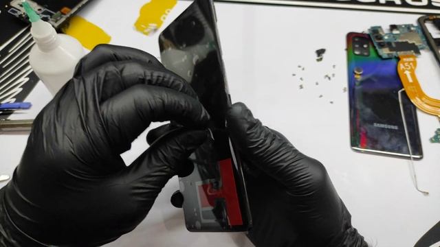 Samsung Galaxy A51 замена экрана /(SM A515FM) LCD Replacement смотреть онлайн