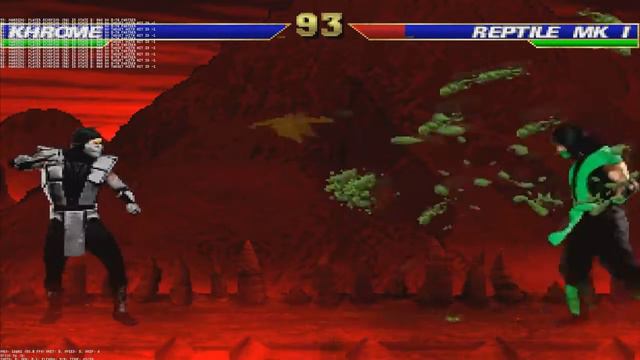 Mortal Kombat mugen character demostration(khrome) смотреть онлайн