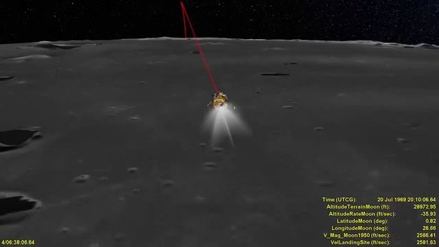 Watch Apollo 11's Moon Landing in Amazing Simulation смотреть онлайн