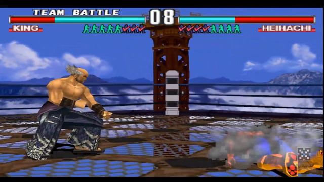 TEKKEN 3 (鉄拳3) | Team Battle Mode | Part 2 With Player 2 😂 In 1080P 60 FPS