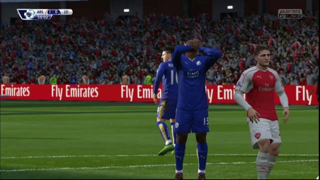 Fifa 16 Leicester City Career Mode Part 50: Live Extended Highlights Vs Arsenal