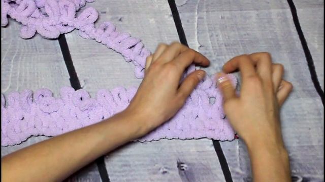 Детский плюшевый плед Вяжем руками без спиц и крючка Alize puffy смотреть онлайн