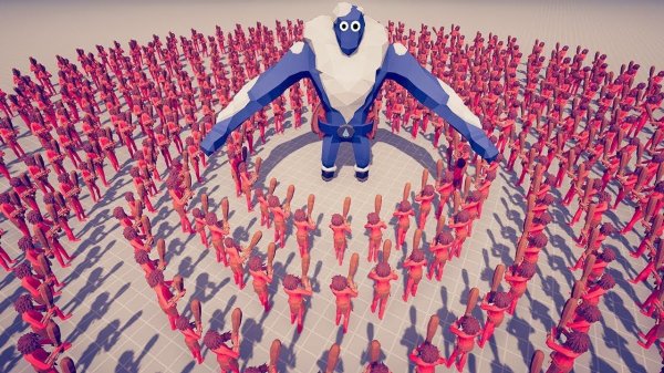 HARD BOSS vs 300x CLUBBERS | TABS - Totally Accurate Battle Simulator