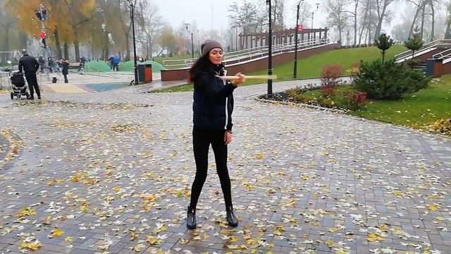 Агудар: осенняя тренировка в парке. Bo staff freestyle смотреть онлайн
