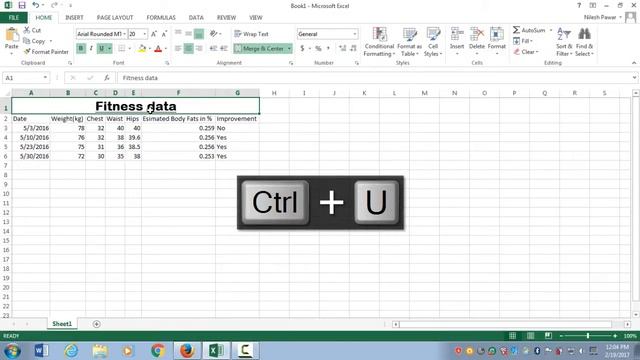 MS Excel Tutorial 3 (Cell Formatting) - excelAnyone Learnings смотреть онлайн