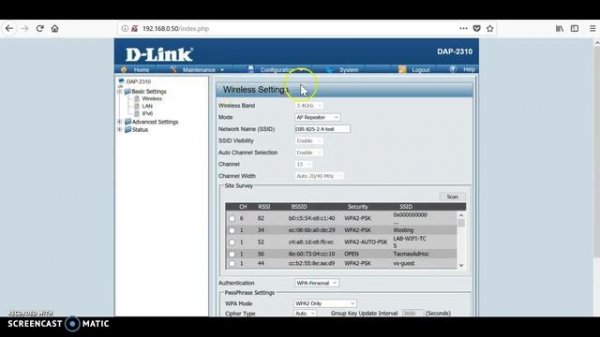 D-Link - DAP -2310 - Repeater Mode