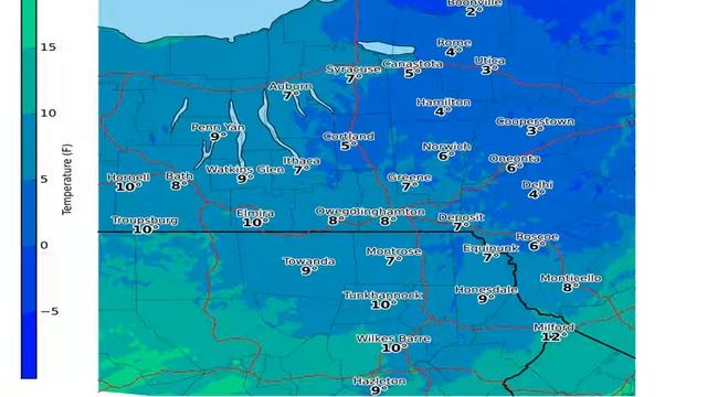 NWS Binghamton Extreme Cold Wind Chill Forecast 2/13/16 смотреть онлайн