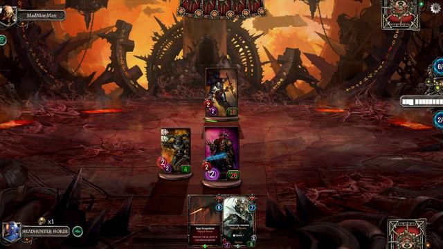 Warhammer 40000 Warpforge- Абаддон(ЧёрныйЛегион) Хааркен(Чёрныйлегион) чуть не сначала - про..ся смотреть онлайн
