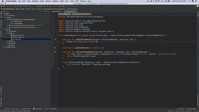 Android Kotlin Horizontal RecyclerView with Snapping смотреть онлайн