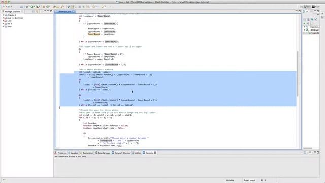 Java- 3 number lottery game смотреть онлайн