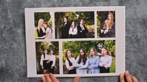 Школьный выпускной альбом, 13 разворотов (26 страниц)