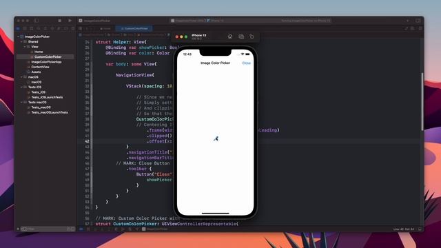 SwiftUI 3.0 Image Color Picker - Custom Modifier - Xcode 13 - SwiftUI Tutorials смотреть онлайн