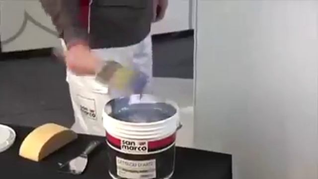 Нанесение декоративной штукатурки MARCOPOLO SABLE (San Marco,Italy ??)