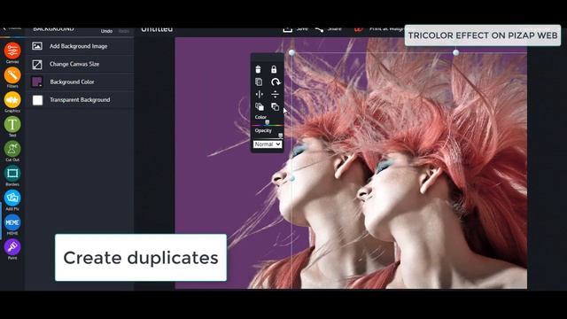 piZap's Quick Photo Editing Tutorial:Tricolor Effect in piZap Web смотреть онлайн