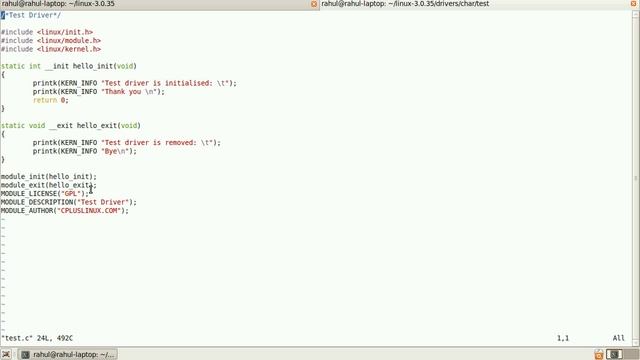 Linux Kernel Tutorail #2: Writing dynamic loadable kernel module смотреть онлайн
