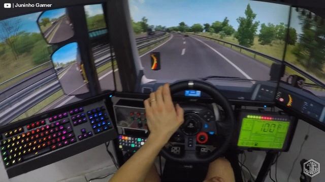 Euro Truck Simulator 2 / Uptade 1.39 /3 telas / Logitech G29/ Go Pro/ episodio 33 смотреть онлайн