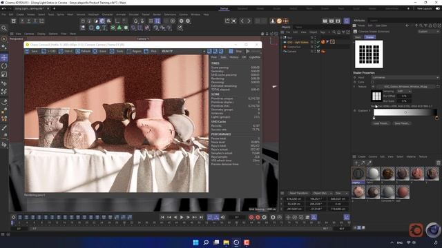 Using Light Gobos In Corona Render- Cinema 4D S26