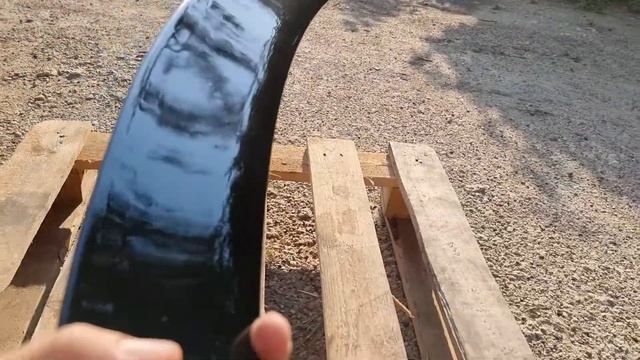 Спойлер BMW X6 E71 чёрный глянец