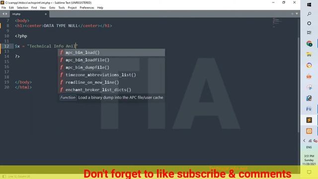 PHP NULL DATA TYPE हिंदी | PART -7 смотреть онлайн