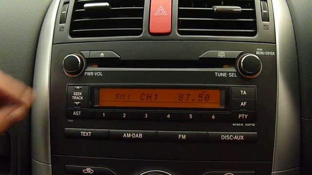 2010 TOYOTA AURIS TR CD PLAYER STEREO смотреть онлайн