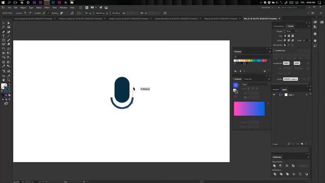 How To Design a Microphone In Illustrator | Adobe illustrator Tutorial 2017 смотреть онлайн