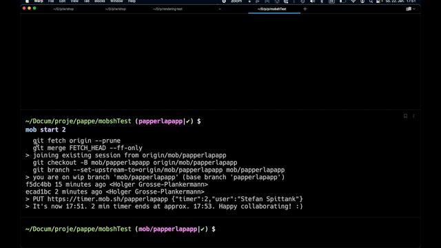 mob.sh - Einfache Übergabe eines git branches im Pair oder Mob/Team смотреть онлайн