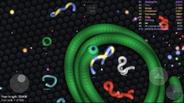 Я НАБРАЛ 97500 МАССЫ В Slither.io НА ТЕЛЕФОНЕ!!! смотреть онлайн