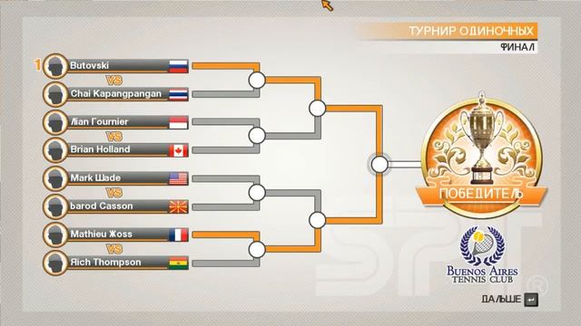 Прохождение Карьеры Virtua Tennis 2009 игра 2 смотреть онлайн