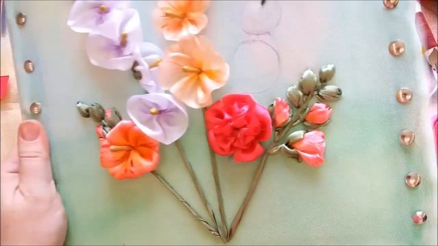 МК. Вышиваем мальву разными способами. Часть 8. Махровая мальва