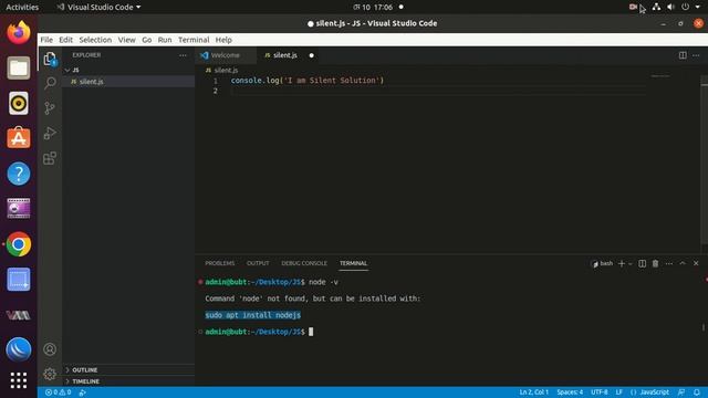 How to run JavaScript code in VScode via code runner extension Ubuntu смотреть онлайн