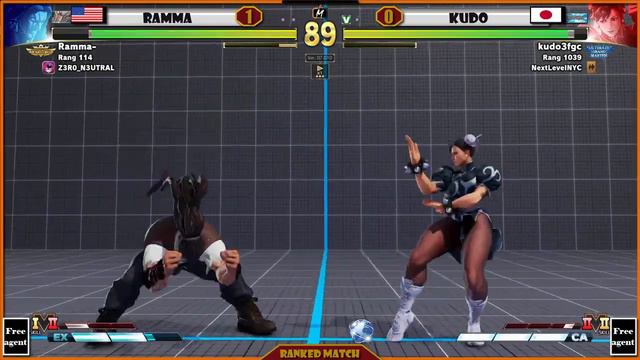 SFV Champion Edition 🌟 Ramma (necalli) VS (chun li) Kudo 🌟 Street Fighter V 🌟 смотреть онлайн