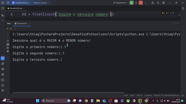 Programa Que Leia Três Números e Mostre Qual é o Maior e Qual é o Menor - Estudando Python #044 смотреть онлайн
