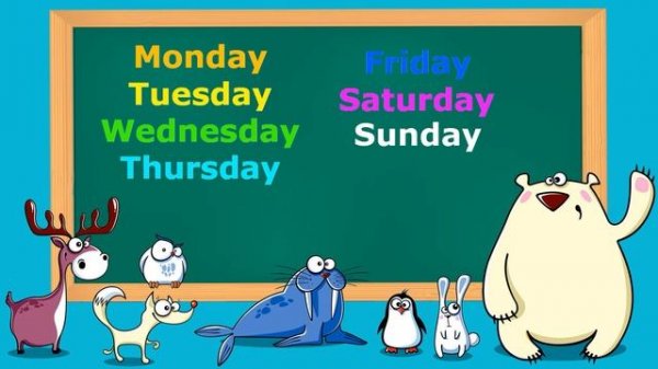 The days of the Week. Kids song. Учим английский. Дни недели.