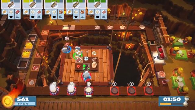 Overcooked 2: Level 5-3 (3 players) 4 stars смотреть онлайн