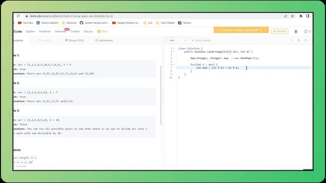 Lecture 2: Check If Array Pairs Are Divisible By K - Coding | SPG | Java смотреть онлайн