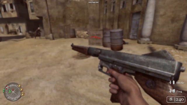 Call of duty 2 2005 PC max settings gameplay, more realistic compare to Battlefield v. смотреть онлайн