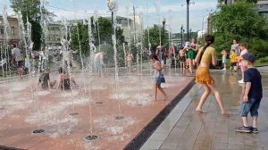 Подземный фонтан ⛲⛲⛲. Погода 🌍☀⛅☁💧⚡❄ супер!!!!. ☺🤣😊. 14.06.2022. Иркутск.