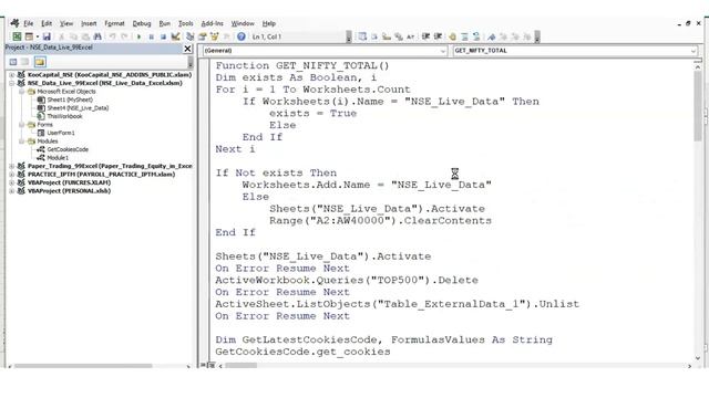 how to fetch live data from nse in excel VBA | NSE Live Data in Excel automatic - 99Excel.Com смотреть онлайн
