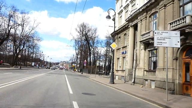 Санкт-Петербург из окна автомобиля, центр, Каменноостровский пр-т, Петроградский район.S-Petersburg смотреть онлайн