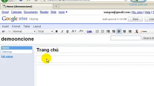 [Học PHP & MySQL ở Hà Nội] Sử dụng Google Site để làm trang web cá nhân [Phần 1] смотреть онлайн