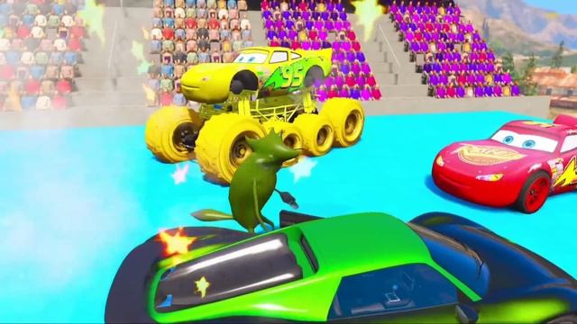 GTA 5 98.998% IMPOSSIBLE WATER RAMP RACING CHALLENGE WITH MOTU PATLU смотреть онлайн