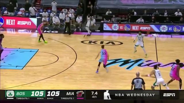 Goran Dragic's 3 ties it Payton Pritchard clutch put back layup wins it for Celtics😳 смотреть онлайн