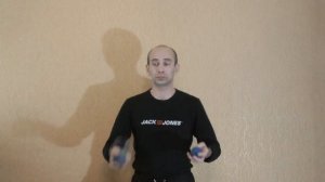 Жонглирование 3 мячами обратный каскад ч.5