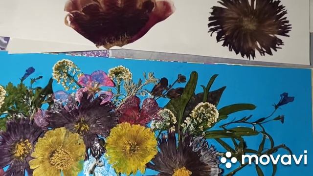 Картина из сухоцветов своими руками.