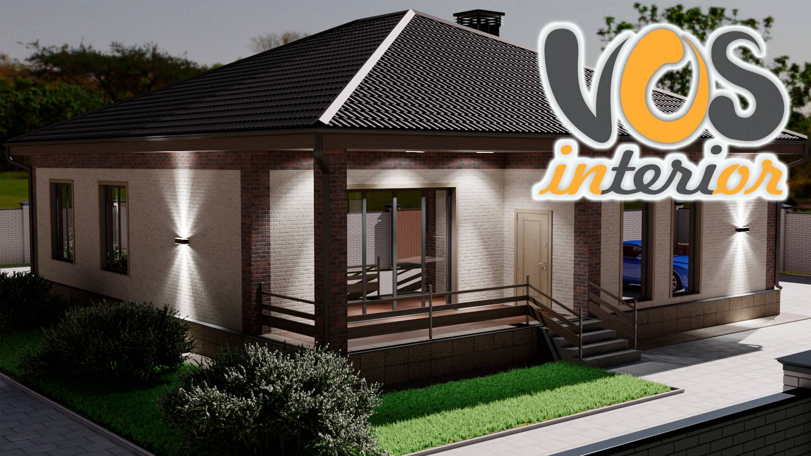 Проект частного дома для большой семьи в 4К